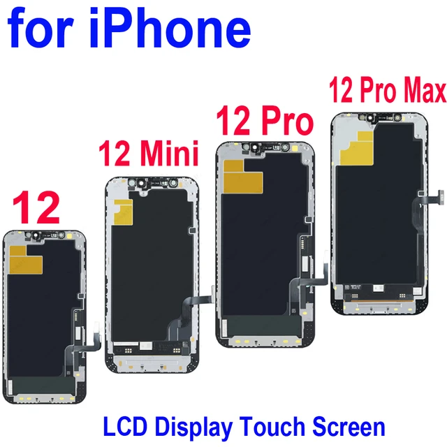 Écran LCD de remplacement pour iPhone 12, iPhone 12 Pro Noir