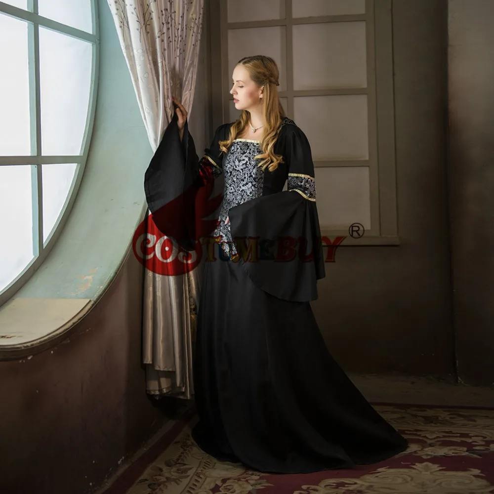 Costumebuy женский Ренессанс средневековый готический костюм ведьмы вампир платье взрослое платье принцессы на заказ