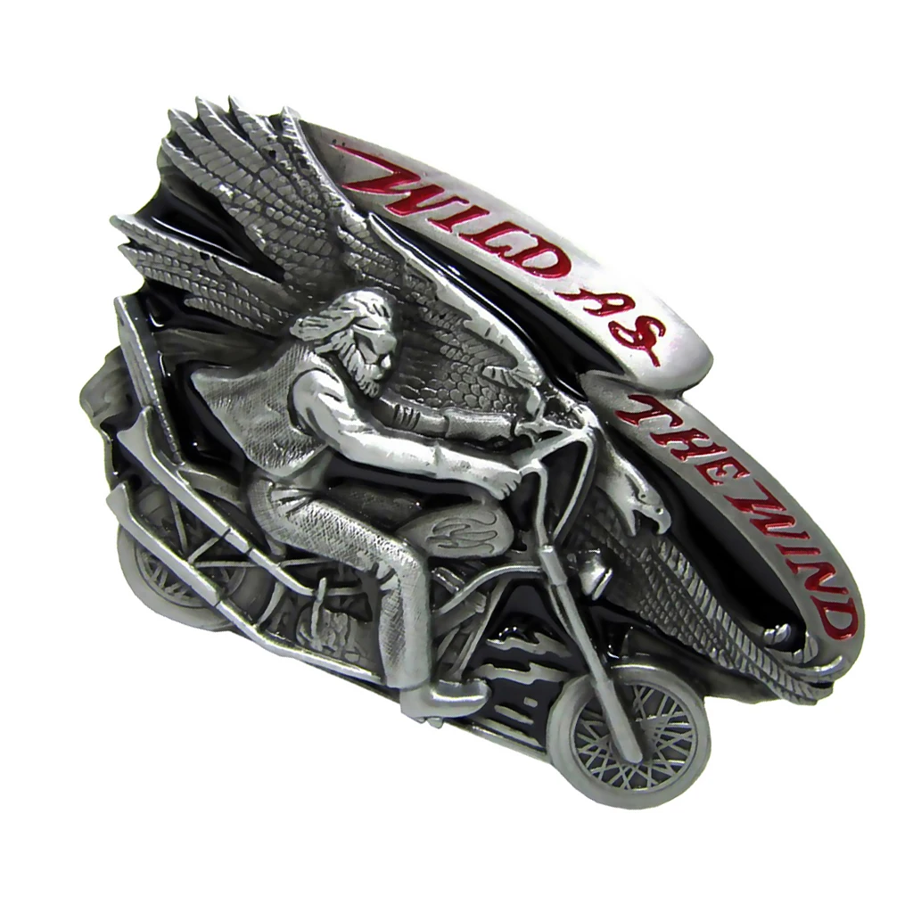 Cowboy Men's Belt Buckle Motorcycle Biker Style Oval Shape Men Accessories