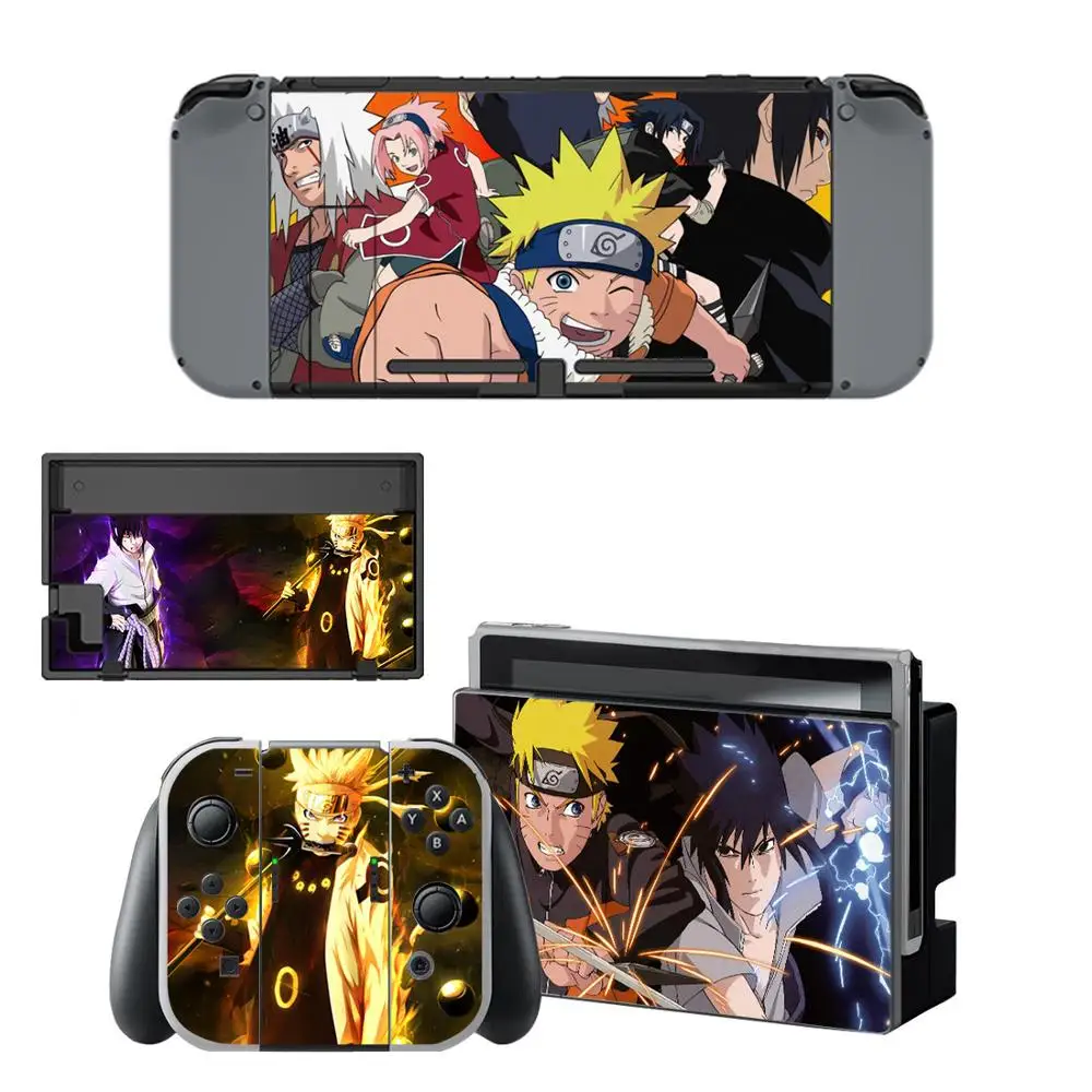 Сменные наклейки Наруто для nintendo switch наклейка на кожу Switch полный комплект