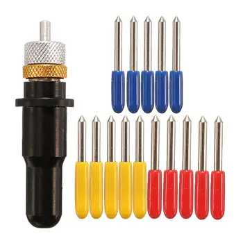 

Cutting Blade Holder + 15pcs 30 degree 45 degree 60 degree Cutter Blade for Roland