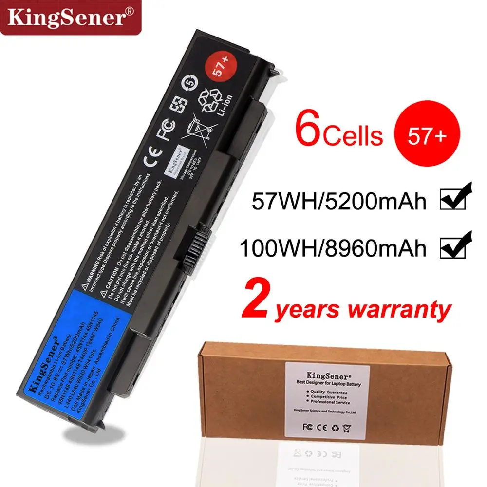 Kingsener-bateria para Notebook para Lenovo Thinkpad T440p T540p W540 W541 L440 L540 45n1144 45n1145 45n1148 45n1159 45n1158 45n1160 57 +