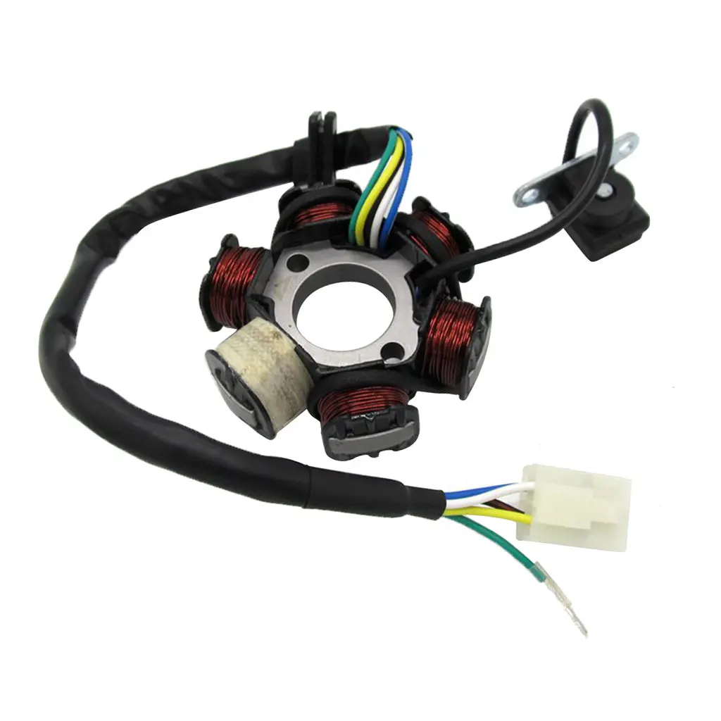 МАГНЕТО СТАТОР 6 катушка для GY6 50 125 150cc ATV Go Kart скутер Байк