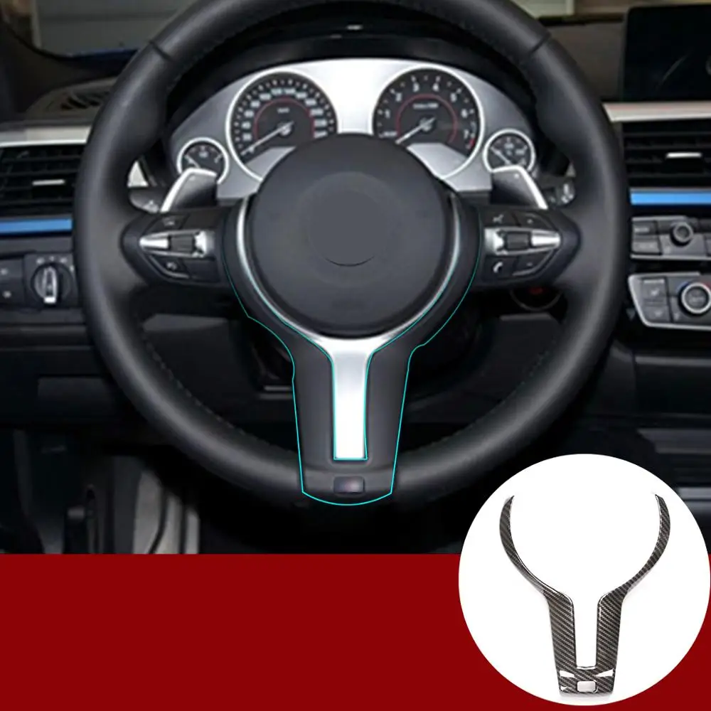 

Car Interior Accessories For BMW F20 F22 F21 F30 F32 F33 F36 F06 F12 F13 X5 F15 X6 F16 M-Sport ABS plastic Steering Wheel Trim