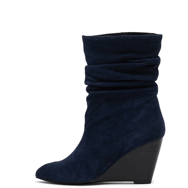 navy blue shoe boots