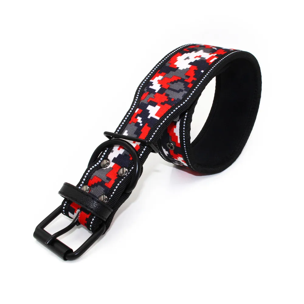 Reflective Waterproof Camouflage Adjustable Dog Collar Suitable for Small Medium and Large Dogs Breathable Pet Collar