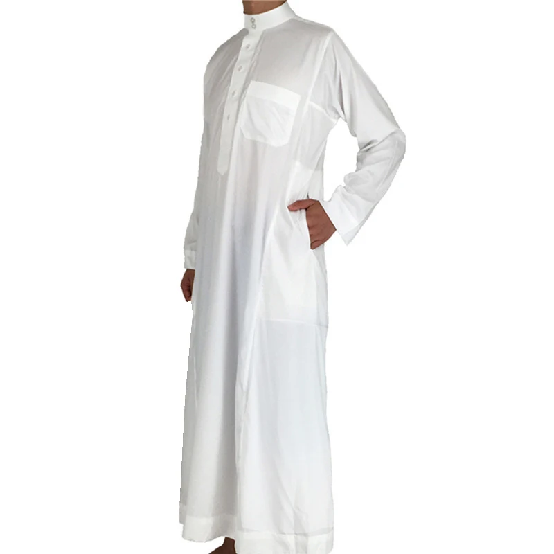 MD Middle East Men Jubba Thobe Muslim White Abaya Saudi Arabia Dubai ...