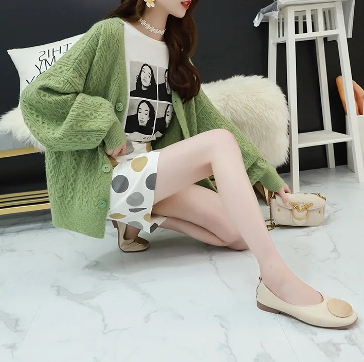Hart print gebreide vrouwen Enkele breasted vrouwelijke trui vest Herfst winter oversized vest jumper V-Neck Cardigans Solid