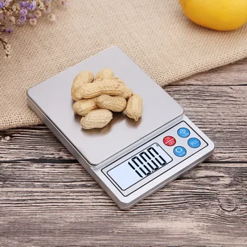 

600g~3kg/0.1g 0.01g Stainless Steel Digital Electronic Kitchen Food Scale Portable Electronic Scale Jewelry Scale LCD Digital