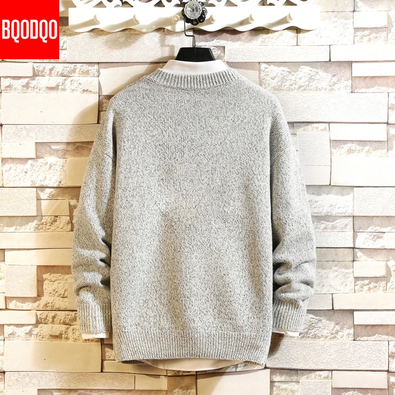 5XL свитер мужской джемпер модный Свободный вязаный брендовый пуловер зима осень