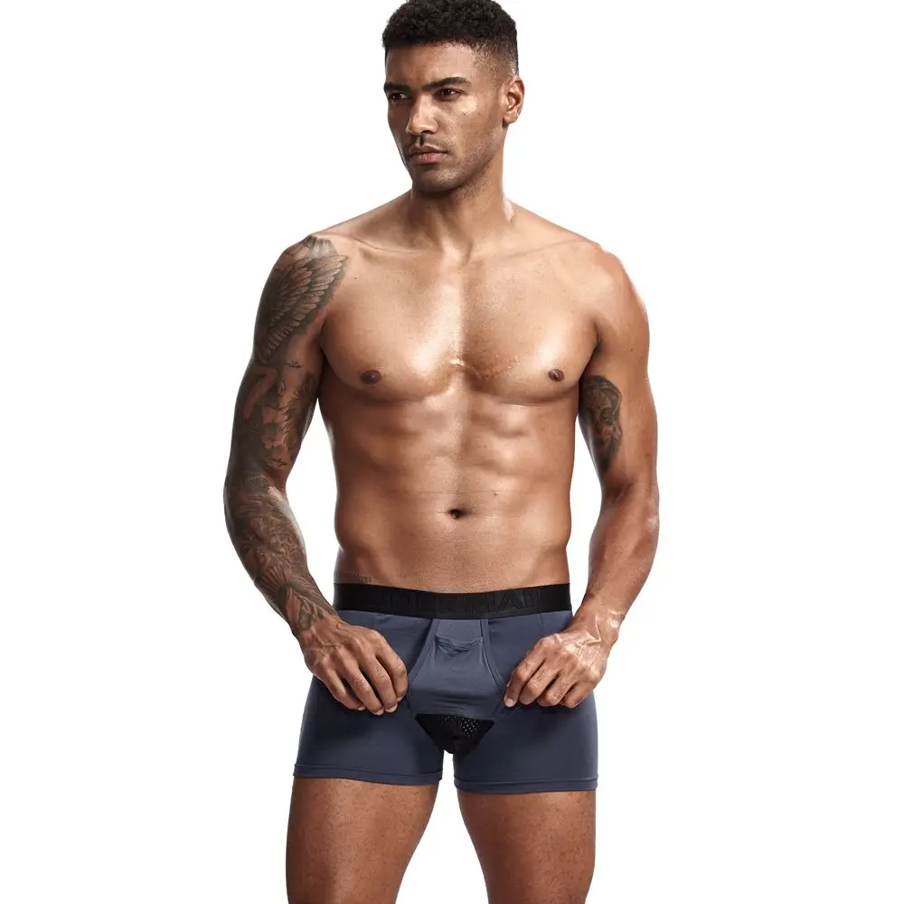 JOCKMAIL, сексуальное мужское нижнее белье, боксершорный уход за мошонкой, Капсульная функция, молодежное здоровье, Сеульский U выпуклая сумка, разделяющие пестрые трусы