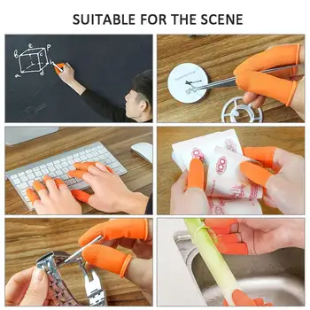 

New Arrival Disposable 100pcs Multifunction Disposable Natural Rubber Gloves Finger Cots Latex Fingertip Protective Non-toxic