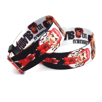 

20pcs/lot SLAM DUNK Wristband Adjustable Ribbon Wristbands 3D Cartoon Anime Hand Strap Leisure Sport Hip Hop Accessories KB2331