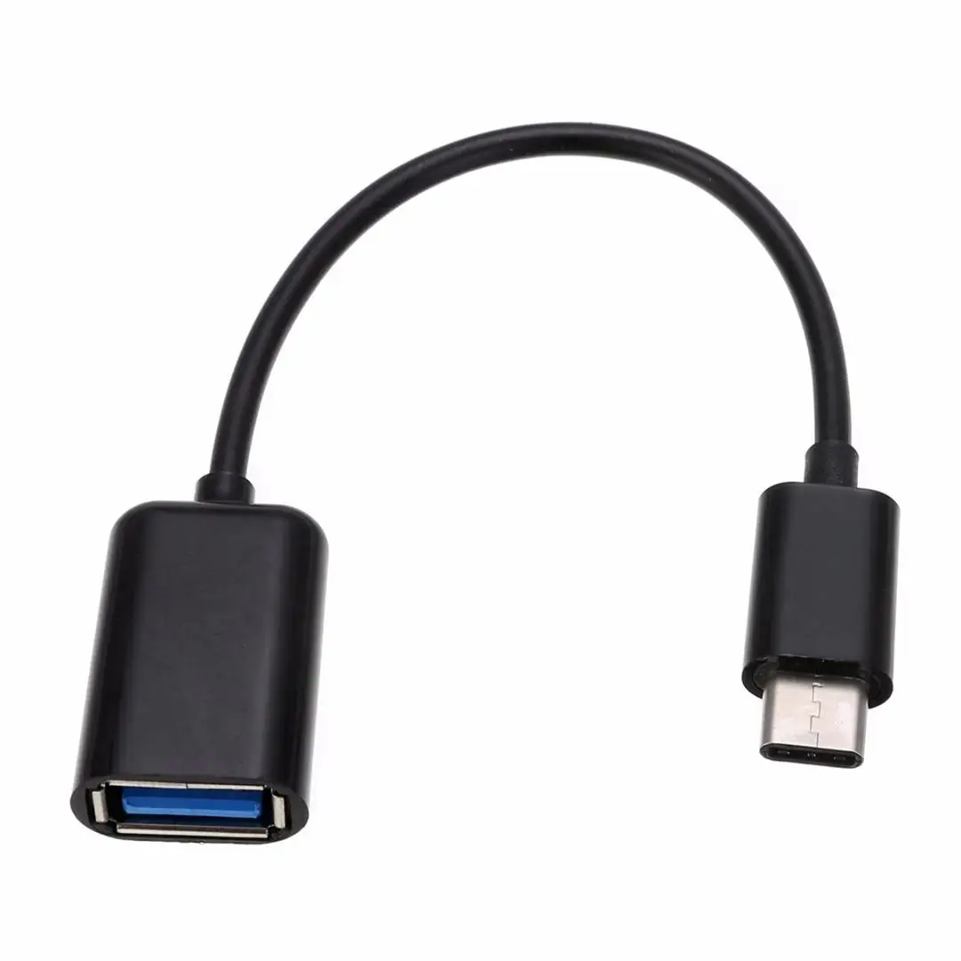 Кабель для передачи данных USB 3,1 type-c Otg адаптер Универсальный интерфейс type-C для мобильного телефона клавиатура мышь U диск кард-ридер USB для компьютера - Цвет: 02 black