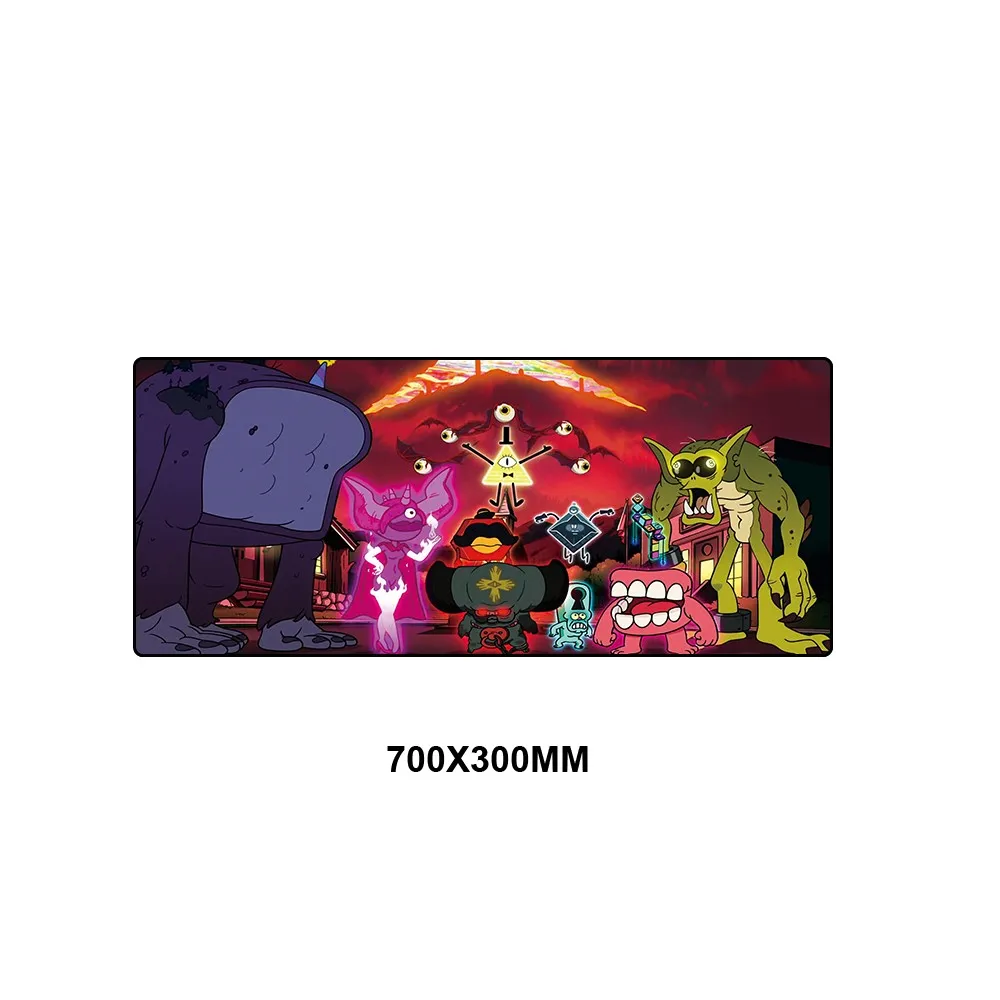 SMXZDMX-009 Gravity Falls Large Mouse Pad Anime XL Edge Anti-slip Gamer Mousepad Keyboard Computer Mat Big Speed Play Mat Gaming Accessories - Цвет: SMXZDMX-009