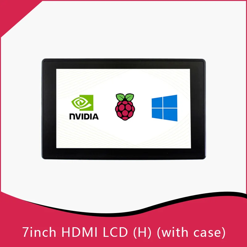 Сенсорный 7 дюймовый ёмкостный LCD монитор для Raspberry pi с разрешением 1024*600 HDMI.|screen