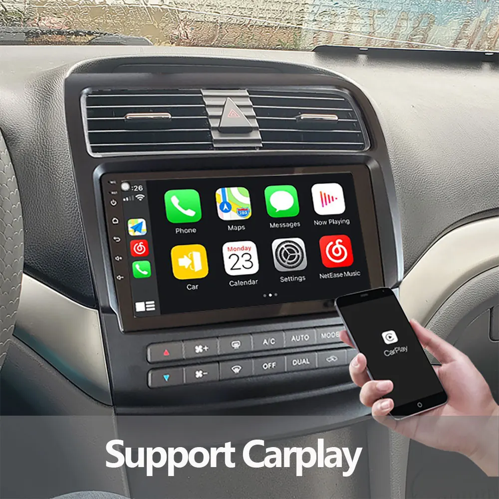 Octa core 4G+64G Car radio GPS Navigation for acura TSX 2004-2008 adroid  multimedia carplay mirrorlink 5G wifi