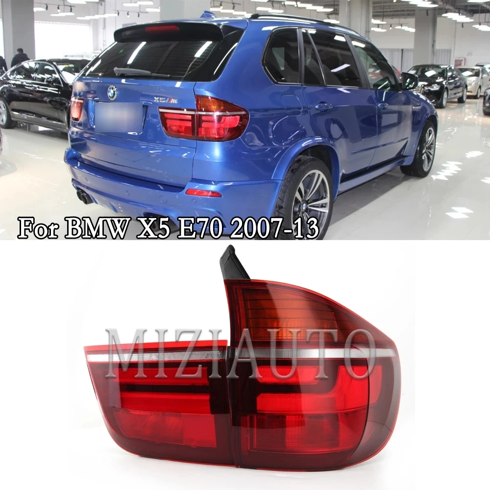 MIZIAUTO LED Tail Light For BMW X5 E70 2007 2008 2009 2010 2011 2012 2013 Rear Brake Signal Lamp Car Assembly Taillights