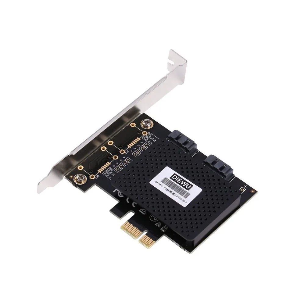 

PCIe 1X to 2 SATA 3.0 Expansion card with ASMedia chip