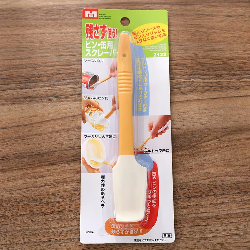 Pastry Long Bottle Scraper for Jam Sauce Ketchup Silicone Batter Spatula JD 