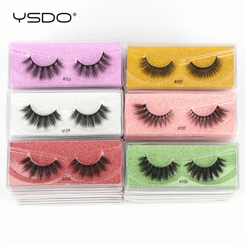 Mink False Eyelashes Fluffy 3D Wispy Makeup Lashes