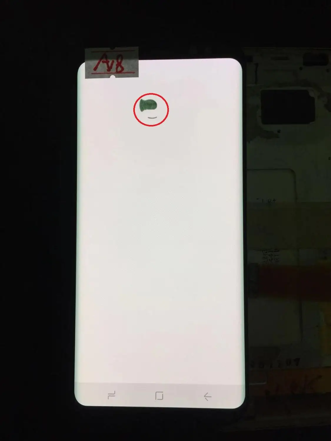NO.A18 Супер AMOLED S8 ЖК-дисплей для samsung Galaxy S8 G950 G950F ЖК-дисплей сенсорный экран оцифровать с черными точками - Цвет: NO.A18