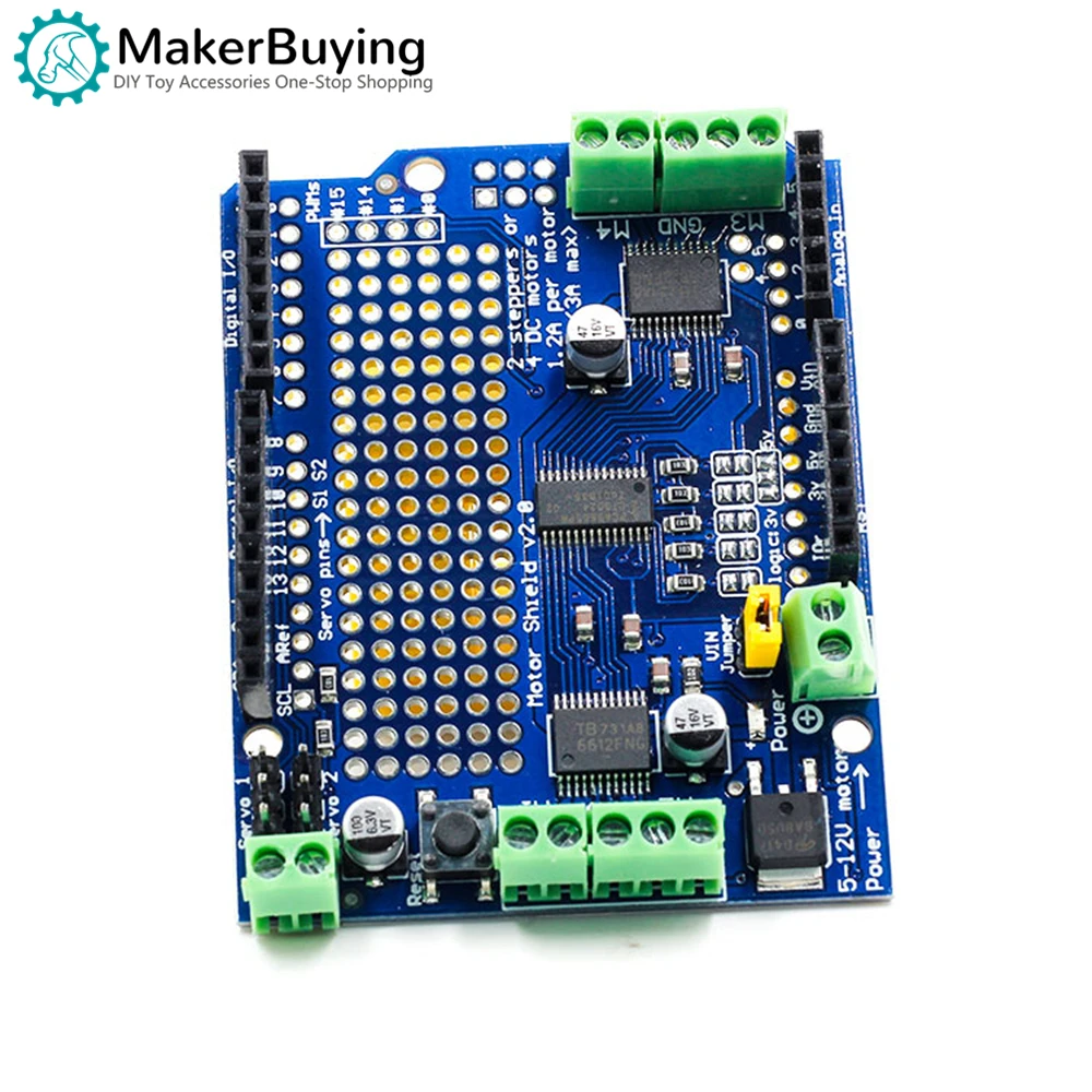 Motor / Stepper / Servo Shield v2 DC stepper motor servo drive module For Arduino Robot PWM Uno Mega R3 Replace L293D