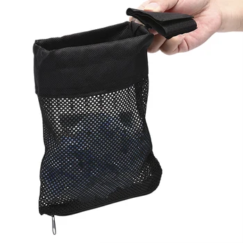 

AR 15 Ammo Brass Shell Catcher Zippered Closure Quick Unload Nylon Mesh Black For Shooting Ammo Catcher Tactical Accessories New