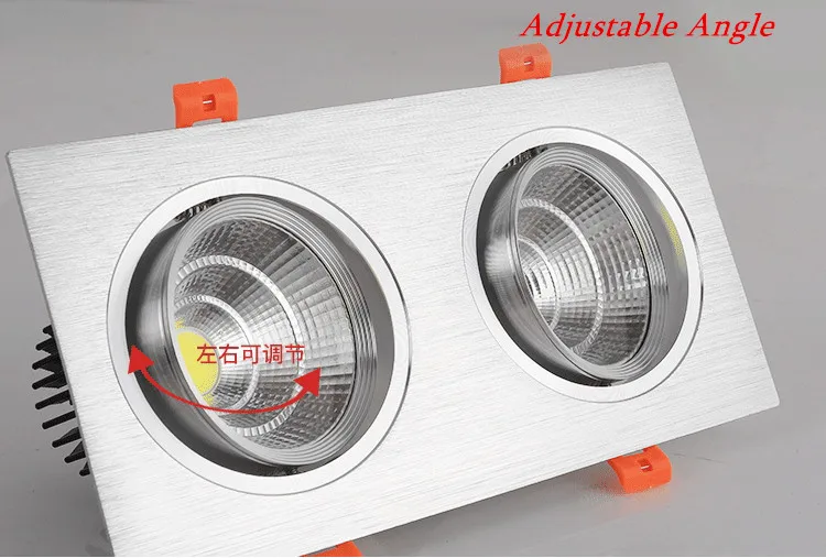 双头可调筒灯射灯COB天花灯嵌入式过道20_10cm方形双孔格栅斗胆灯-tmall_24