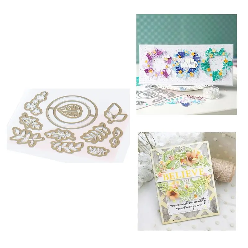 2021 New Leave Die Cuts Metal Cutting Dies and Scrapbooking For Paper Making Decoration Embossing Card Frame Craft | Дом и сад