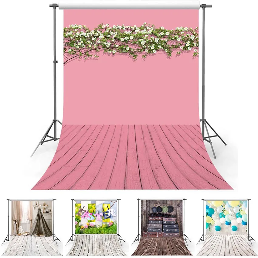 

Mehofond Wood Floor Photo Background Easter Bookshelf Photography Backdrop Baby Shower Birthday Party Portrait Studio Photophone