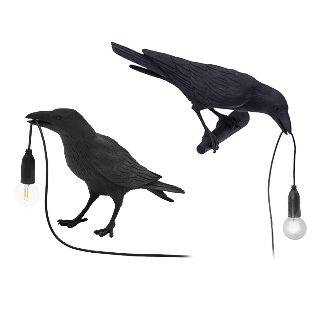 

2x Table Lamp Nightlight Bedside Bathroom Sconced Light Left Wall Black