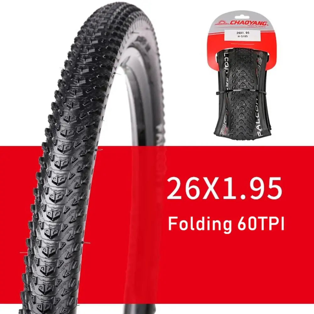 2 шт. ChaoYang MTB велосипедные шины для XC для езды на велосипеде H5185 60TPI Складные шины сверхлегкие акулы кожи 2" 27,5" 2" ударопрочные - Цвет: 26 x 1.95