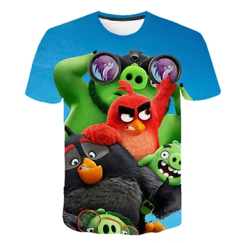 

Birds 2 Cartoon Anime 3D Print Short Sleeve Casual boys and girls T-Shirt Summer Harajuku Street Kids T-shirt 2019 new