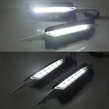 

CSCSNL 1 Pair DRL Daytime Running Lights Daylight Car LED Fog Head Lamp Light Cover For BMW X5 E70 2007 2008 2009 2010