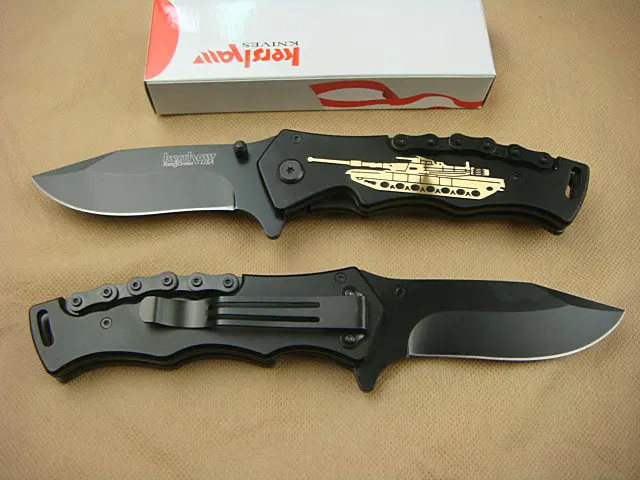 Новейший складной нож Kershaw flipper 440C с алюминиевой ручкой карманный охотничий для