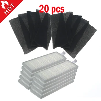 

20pcs 10pcs Sponge+10pcs Filters for ILIFE Cleaning Robot Replacement for chuwi ilife A4 A4S A6 Robot Vacuum Cleaner hepa filter