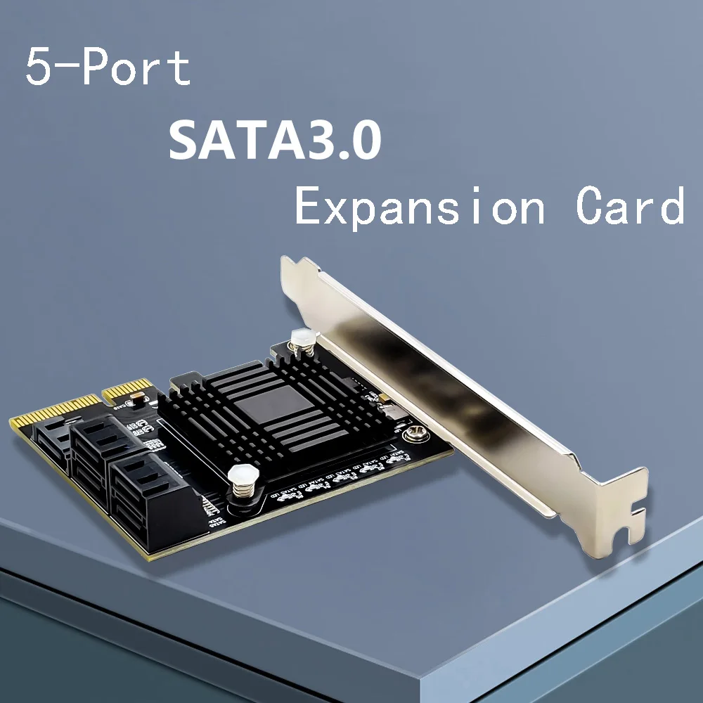 H1111Z плата расширения PCIE SATA контроллер PCI-E SATA концентратор/карты/бумажник карты Высокое качество нейлоновый чехол заграничного паспорта PCIE SATA 3,0 карты 5-Порты SATA3 SSD PCI Express X4 Gen3 адаптер