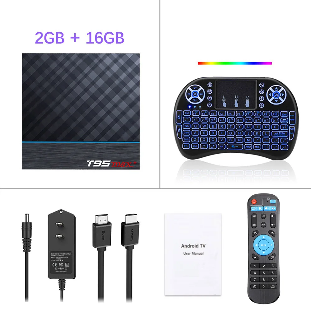 2G 16G i8 backnit T95 MAX Plus Amlogic S905X3 ТВ приставка Android 9,0 4 Гб 64 Гб Поддержка Dual Wifi 8K 24fps Netflix Youtube медиаплеер 2G 16G 32G - Цвет: 2G 16G i8 backnit