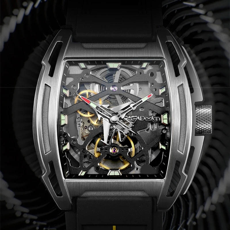 CIGA Design Z Series Personnalised Custom Waterproof Luminous Silicone Strap Mechanical Automatic Mens Watch