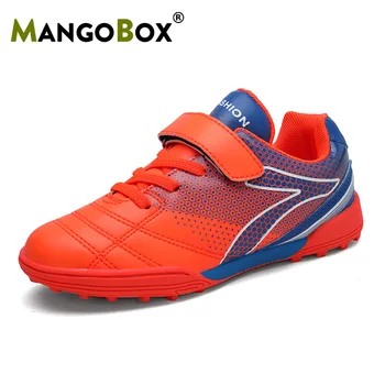 

2019 Designer Kids Soccer Shoes Comfortable Indoor Children Football Shoes Anti-Slip Boys Sneakers Wearable Children Soccer Shoe