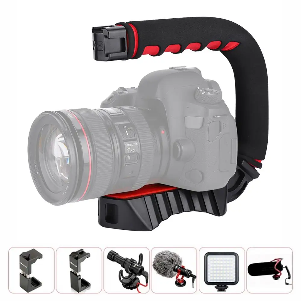 Ulanzi U Grip PRO Стабилизатор камеры видео Rig Cage Triplle Холодный башмак ручной Steadicam для