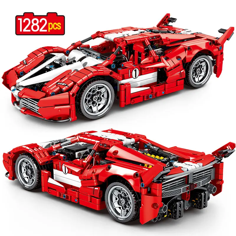 Высокотехнологичный механический гоночный автомобиль 1:14 кубики Moc Creator Racer
