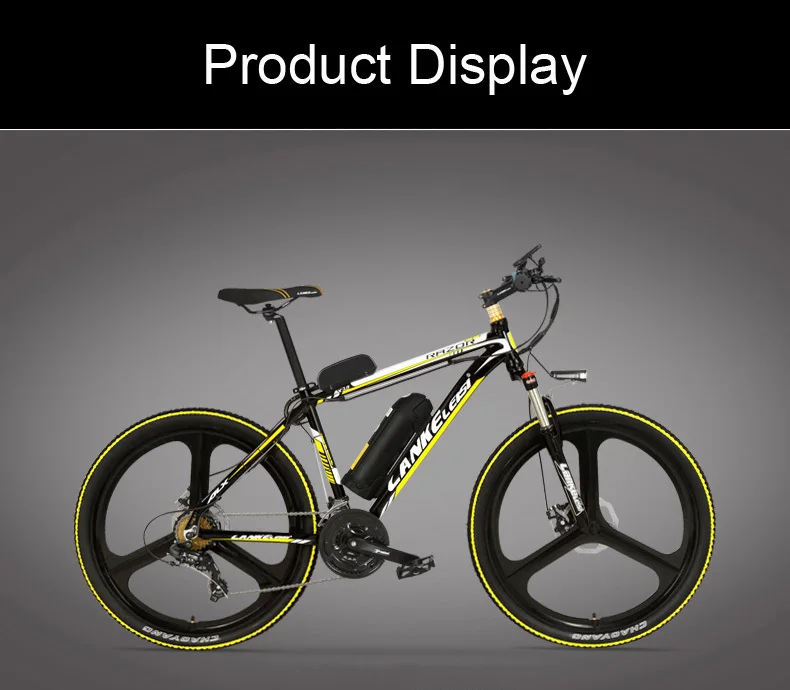 Best Electric Bicycle 48V 10AH 2 Wheels Electric Bicycle 240W 5 Grade Assist Electric Mountain Bike 7 Speed Adults Electric Scooters 23