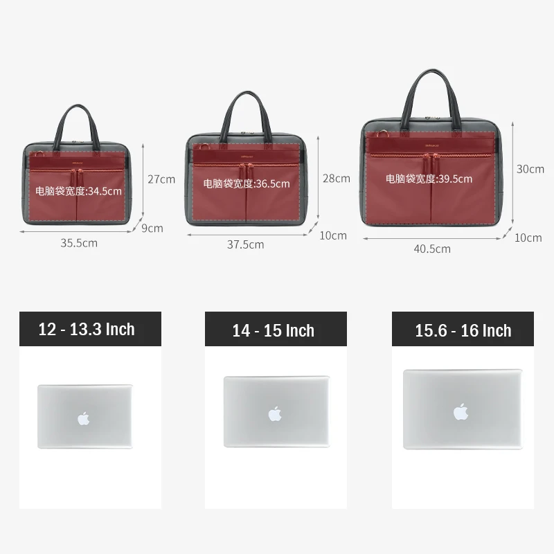 Fashion Women's Notebook Briefcase For 13.3 15 16 Inch Laptop Crossbody Bag Shoulder Bags Business Travel Office Ladies Handbags designer laptop sleeve