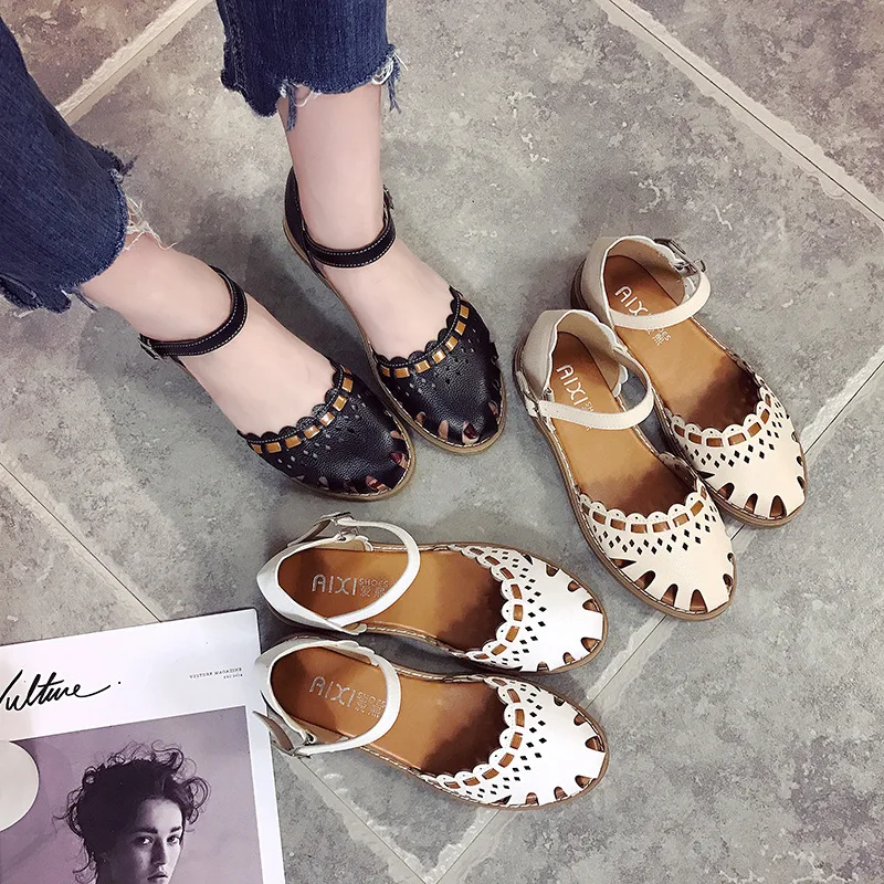 

Ladies Summer Fashion Flat Shoes Women 2019 Women's Flat Documentary Shoes