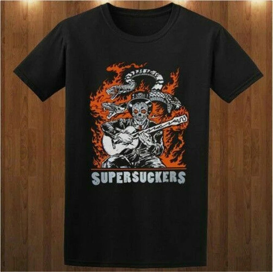 Новая Черная футболка Supersuckers The Black рок группа Размер S-2Xl Бесплатная доставка топы
