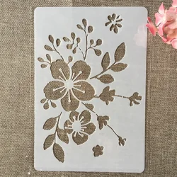 26*17cm Peach Blossom DIY Layering Stencils Wall Painting Scrapbook Coloring Embossing Album Decorative Template