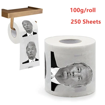 

1 Roll 250 Sheets Creative Funny Toilet Paper 100g Humour Toilet Rolls With 2 Ply Bathroom Prank Joke Fun Paper Rolling Tissue