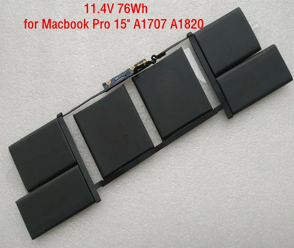 Аккумулятор A1820 для ноутбука Apple MAcbook Pro Retina 15 дюймов 11 4 в 6667 Вт/ч A1707 2016 2017